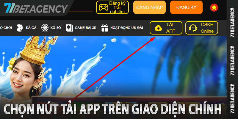 Cách tải app lô đề 77bet